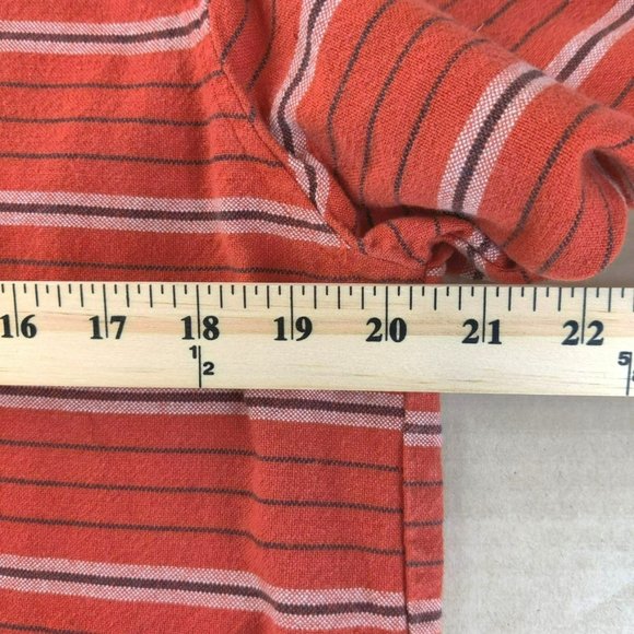 Chico's Design Size 1 Fits Women's M/L Cotton Striped Floral Embroidery Jacket - Picture 15 of 16